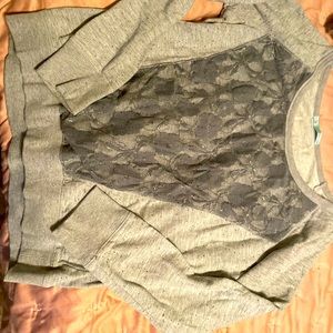 Light sweatshirt material, lightly worn
